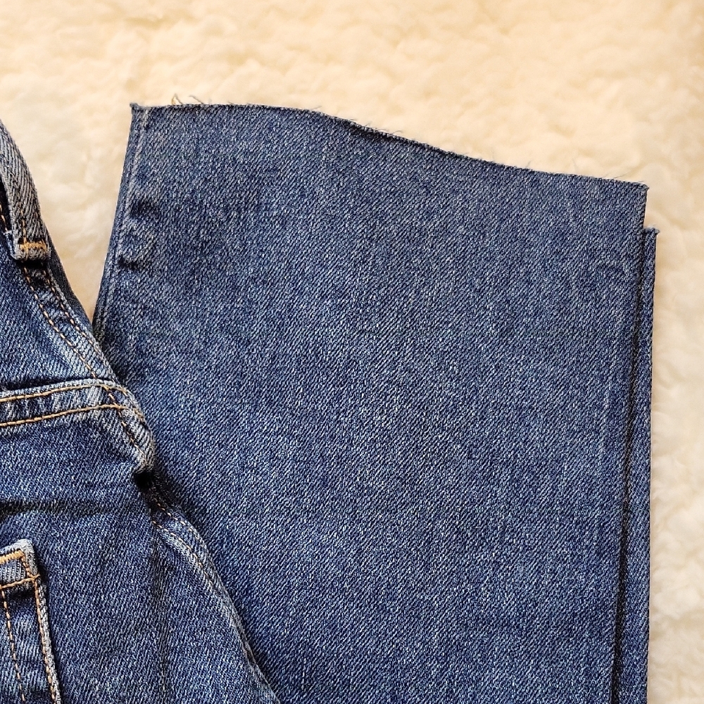NWT OG High Rise Straight Women's Blue Distressed Jeans 14 - Picture 8 of 10